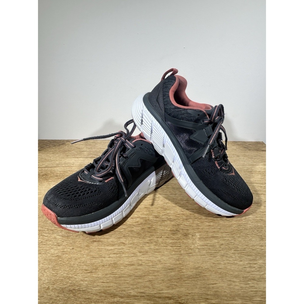 Hoka One One Women's Gaviota 2 Dark Gray Running Walking Sneaker Size 5D